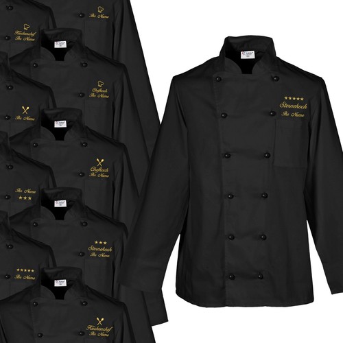 Kochjacke bäckerjacke schwarz - bäckerjacke,