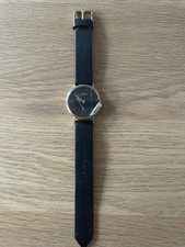 Armbanduhr Damenuhr Cluse Quartz Lederarmband Schwarz Neu