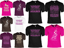 Pferde T-Shirt Sprüche - Reiter - Araber - Vollblut - Traber - Pferdeshirt Motiv