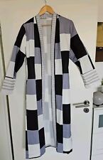 Shein kariert Cardigan Jacke grau weiß Basic Lolita Mantel Blazer Miss Gr.XL