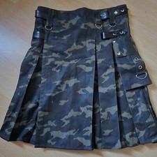 gothicana by emp Kilt Woodland Camoflage