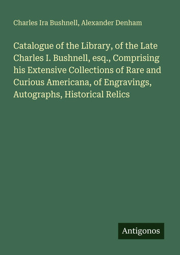 Catalogue the library of - of,