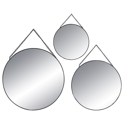 Schwarzen runden spiegeln - 3,