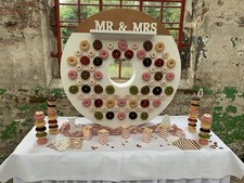 Donutwall XXL mit Beleuchtung für Hochzeit, Geburtstag, Deko