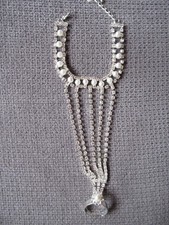 Handschmuck *** Ausgefallenes Armband mit Strass *** Sklavenarmband