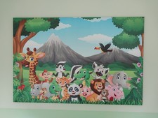 Leinwandbild auf Keilrahmen,  Tiermotiv für Kinder,  sehr guter Zustand, 120x80