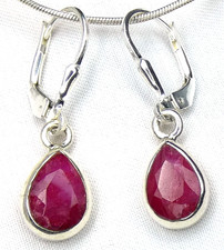❤️ Rubin Ohrringe