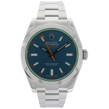 Rolex Milgauss Steel Ref. 116400GV Blue dial with Papers 2016 LC 100