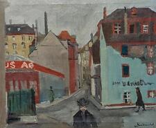 Meisterwerk ohne Meister : Großstadtszene 1942 - Unleserlich signiert - Paris ?