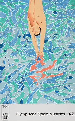 David hockney the diver - david,