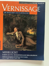 3633 Vernissage Die Zeitschrift zur Ausstellung Nr. 18/99, 52 J.gang Mehr Licht