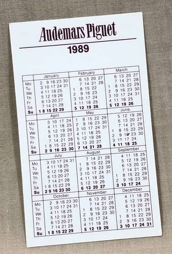Audemars piguet 1989 - piguet, phases
