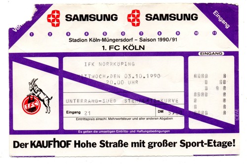 Ticket köln ifk - ticket, 1.