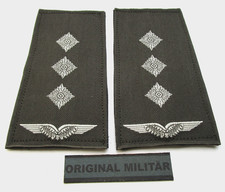 KLETT Dienstgradabzeichen Luftwaffe Hauptmann weiß/oliv Bw Aufschiebeschlaufen