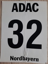 Werbe - Aufkleber - Gebraucht - ADAC - Nordbayern - Nr. 32 - Startnummer