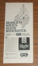 Seltene Werbung RuC Rinn & Cloos Attache Export Cigarillos Brasil-Tabak 1979