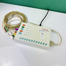 SCHILLER AT-104 PC EKG Gerät + Elektroden / ECG Device