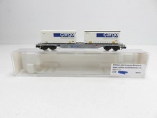 (RBT873) Fleischmann 8252 K Containerwagen "cargo domino" SBB, DC, N, OVP