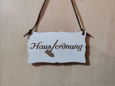 Hausordnung Türschild Vintage