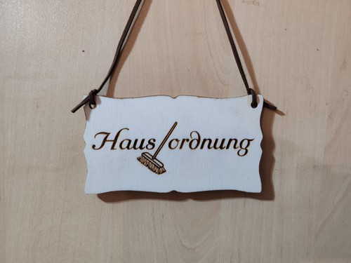 Hausordnung türschild vintage - hausordnung,