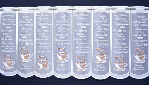 Kaffee küchengardine - ,