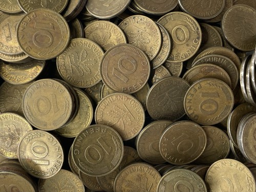 Brd pfennig münzen - 10,