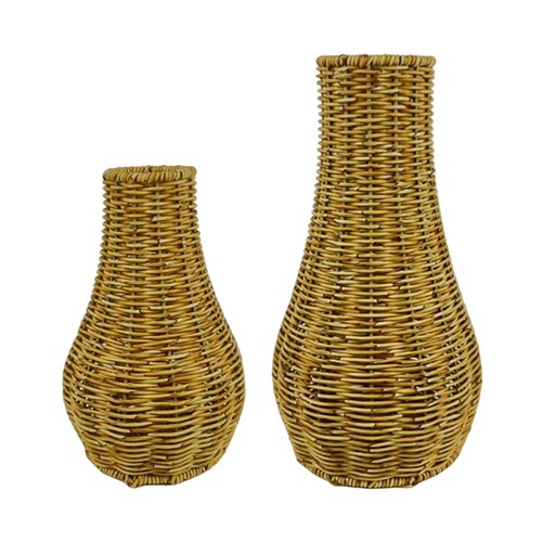 Rattan vase retro stil - retro,