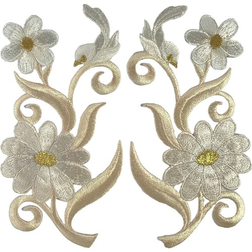 Paar creme gold - , blume