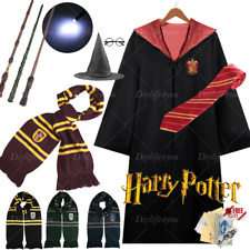 Harry Potter Kostüm Robe Mantel Umhang Gryffindor Schal Hermine Zauberstab Hut