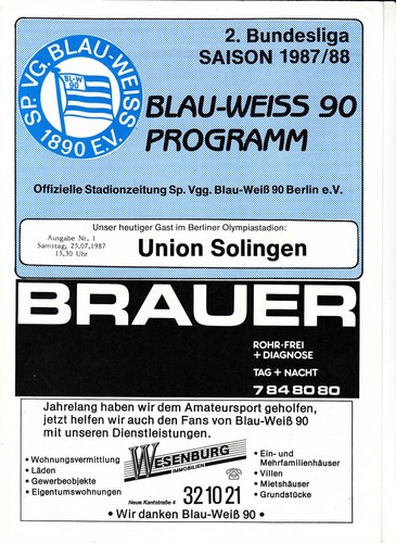 88 blau weiß 90 - 87/88, blau-weiß
