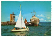 Harbor scene cuxhaven germany - cuxhaven,