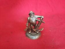 Seemann Matrosen Fischer Figur Messing Deko 