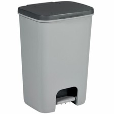 Mülleimer mit Fußpedal Curver 40L Abfalleimer Tretmülleimer Bad Küche Büro