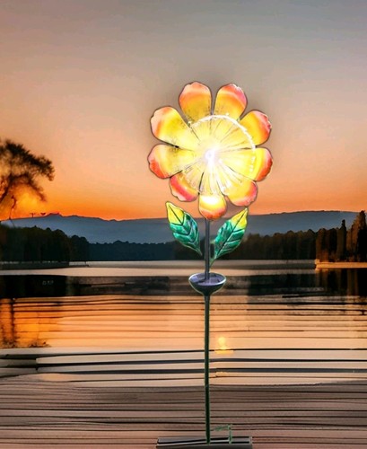 Led solar leuchte sonnenblume - led,