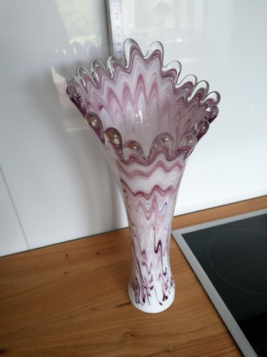 Imposante splash vase glas - vase,