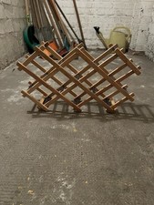 Holz-Weinregal / Ziehharmonika-Regal - variabel & klappbar