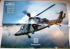 Bundeswehr Poster: KAMPF-HUBSCHRAUBER TIGER, gefaltet, 59 x 42 cm, NEU !
