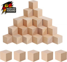 Unbehandelter Holzwürfel