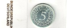 5 Silbermark 1970 G  PP in
