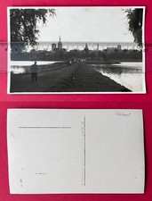 Foto AK STRALSUND um 1920/30 Wegepartie mit Blick zur Stadt     ( 167933