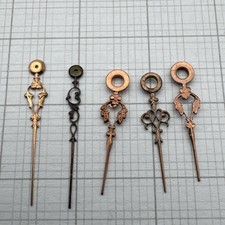 Konvolut 5 Zeiger für Taschenuhren Spindeluhren Uhrmachernachlass # 175