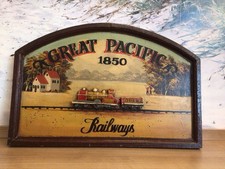 Nostalgisches Schild „Great Pacific Railways 1850“