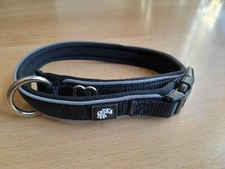 Hundehalsband, Nylon, schwarz, Gr. M, 37-42cm,  Nr. 30