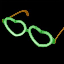 Knicklichter Herz Brille |