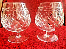 TUDOR 'Seymour' Handcut 30% Bleikristall Cognac/Brandy Gläser, selten Vintage sehr guter Zustand