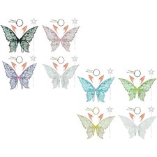 Erwachsene Kinder Fairy Stick Glitzer Schmetterlingsflügel Realistisch 1Set