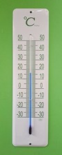 Emaille - Thermometer, außen