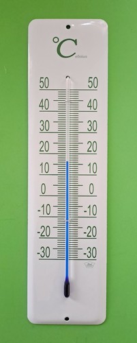 Emaille thermometer außen - -,