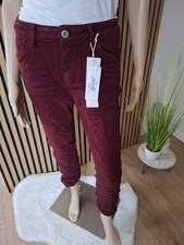 ❤️ Jewelly BAGGY Boyfriend Jeans Hose in Beere XS - XL JW8711-16