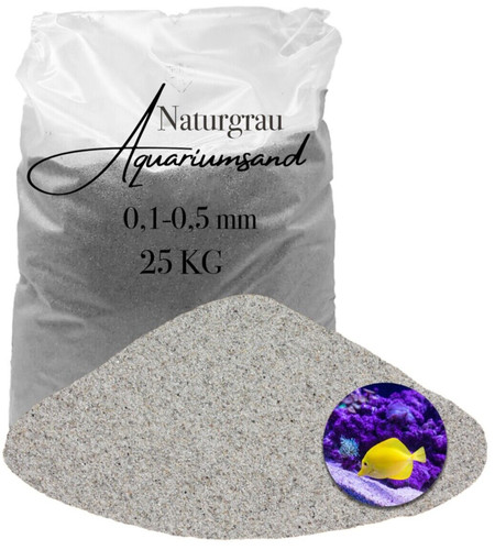 Aquariumsand hellgrau - aquariumsand, 25